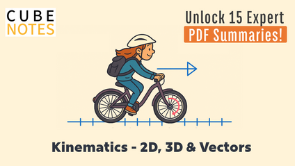 Product image for 1. Kinematics - 2D, 3D & Vectors (15 PDF Files)