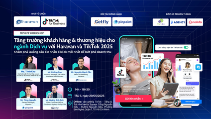 Product image for Private Workshop: Tăng trưởng khách hàng & thương hiệu cho ngành Dịch vụ với Haravan và TikTok 2025