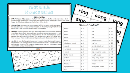Product image for First Grade Phonics
