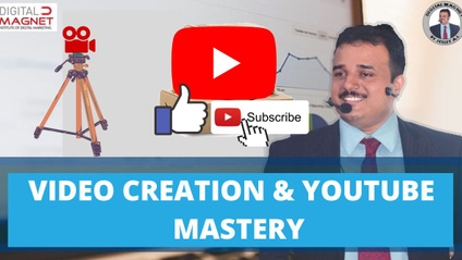Product image for VIDEO CREATION AND YOUTUBE MASTERY