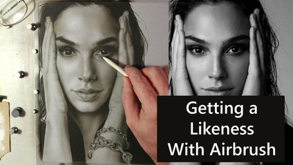 Product image for Painting a Portrait in Airbrush ; How to Get a Likeness