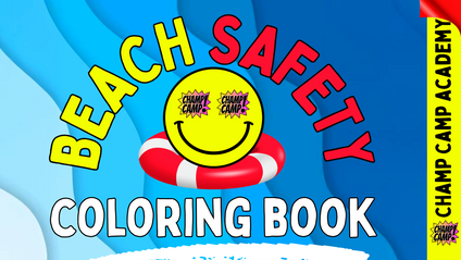 Product image for Champ Camp's Beach Safety Coloring Book