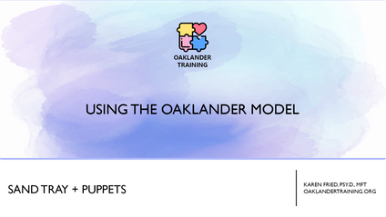 Product image for Sand Tray + Puppets: Using the Oaklander Model