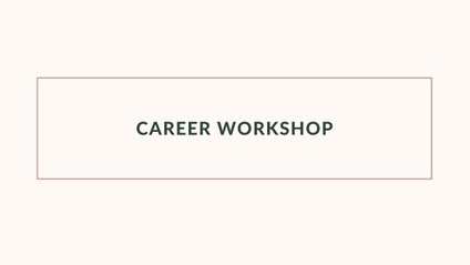 Product image for Career Workshop