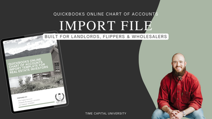 Product image for QuickBooks Online Chart of Accounts Import Template for Real Estate Investors