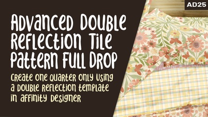 Product image for Affinity Designer 025 - Advanced Double Reflection Tile Pattern Full Drop