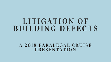 Product image for Litigation of Building Defects