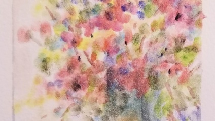 Product image for Soft Focus Florals - create beautiful texture paintinging  with a sponge