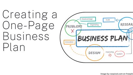 Product image for Creating a One Page Business Plan