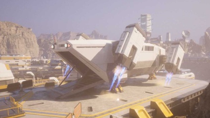 Product image for Create a Playable Spaceship in Unreal Engine 5 using KitBash3D