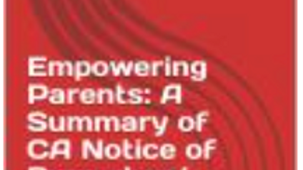 Product image for Empowering Parents: A Summary of CA Notice of Procedural Safeguards and Common SPED Terms