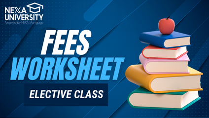 Product image for Fee Worksheet