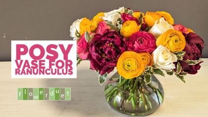 Product image for Flower Arranging Fridays: Posie Vase Ranunculus