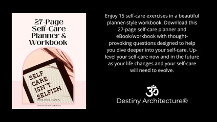 Product image for 27-Page Self-Care Planner and eBook by Destiny Architecture®
