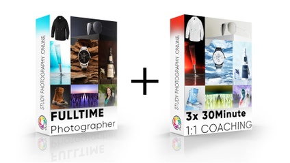 Product image for Fulltime Photographer Course + 3x 30min Coaching