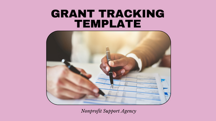 Product image for Grant tracking Template