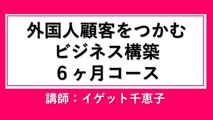 Product image for 外国人顧客をつかむビジネス構築サブスク６カ月