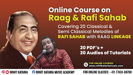 Product image for Raag and Rafi Sahab - Course on 20 Classical and Semi Classical Songs
