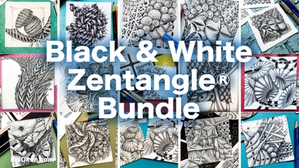 Product image for Black and White Zentangle® Bundle