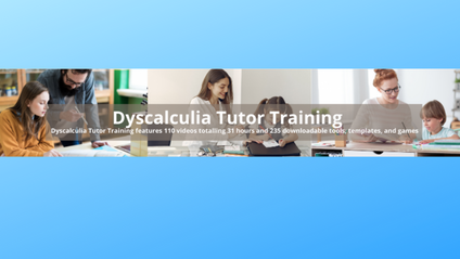 Product image for *Dyscalculia Tutor Training Basic 1-1