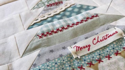 Product image for Christmas Tree Mini Quilt PDF Pattern