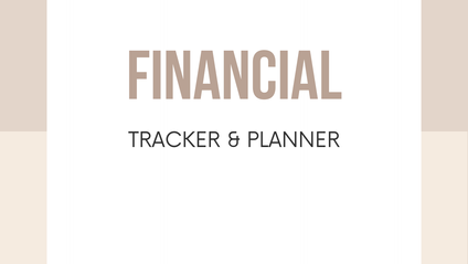 Product image for Finance Trackers