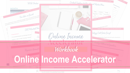 Product image for Online Income Accelerator Workbook