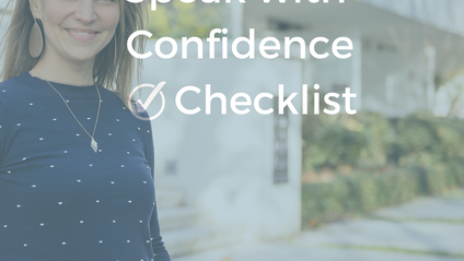 Product image for Speak with Confidence Checklist