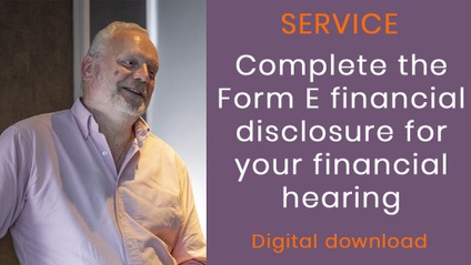 Product image for Complete your Form E for a Financial Application First Hearing