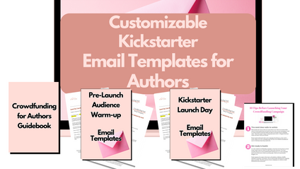 Product image for Crowdfunding Launch Email Templates - for Authors