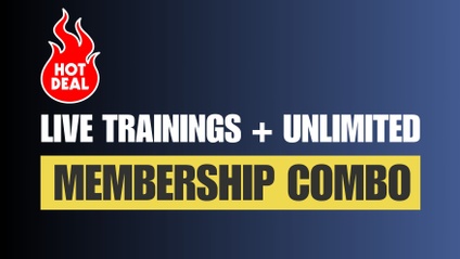 Product image for LIVE TRAINING + UNLIMITED ACCESS (COMBO)