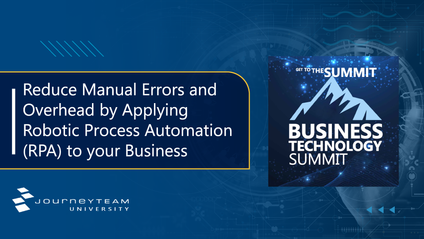 Product image for BTS: Reduce Manual Errors and Overhead by Applying Robotic Process Automation (RPA) to your Business