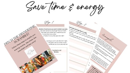Product image for Ditch the Dinnertime Scramble Resource Kit {Downloadable workbook, recipe ideas and tips/tricks}