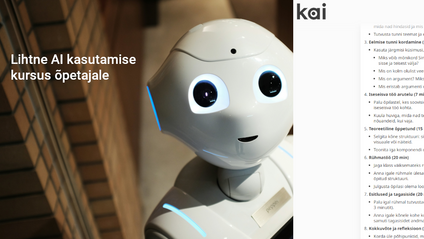Product image for Lihtne AI kasutamise kursus õpetajale