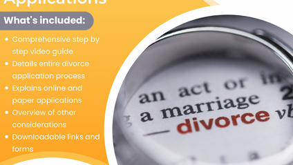 Product image for A Step by Step Guide to Completing a Divorce Application in England and Wales.