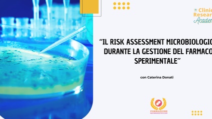 Product image for Il risk assessment microbiologico durante la gestione del farmaco sperimentale