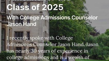 Product image for College Planning Timeline for The Class of 2025