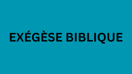 Product image for EXÉGÈSE BIBLIQUE