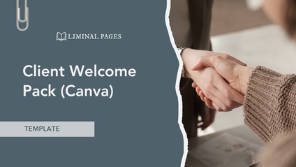 Product image for TEMPLATE: Client Welcome Pack (Canva)