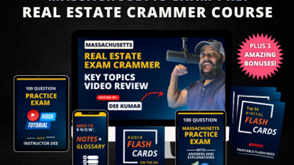 Product image for MA Real Estate Exam Crammer