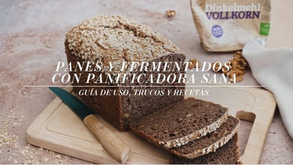 Product image for Curso online "Panes y fermentados con panificadora Sana". Guía de uso, trucos y recetas.