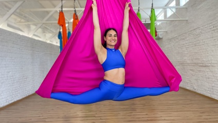 Product image for Aerial Yoga Course Level 1 and Level 2 Bundle with 20% OFF