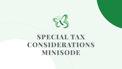 Product image for Special Tax Considerations Minisode