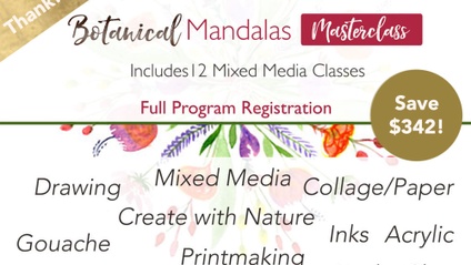 Product image for Botanical Mandalas Masterclass - Full Program