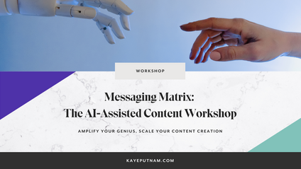 Product image for Messaging Matrix: The AI - Assisted Content Workshop 