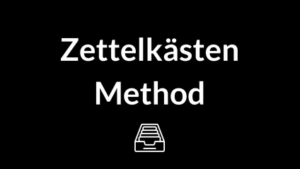Product image for Zettelkästen Method for Creators