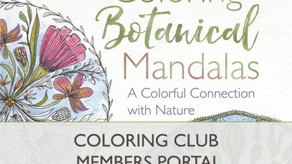 Product image for Coloring Botanical Mandalas Club!