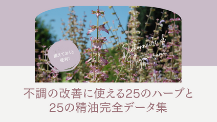 Product image for 揃えておくと便利！不調の改善に使える 25のハーブと25の精油 完全PDFデータ集