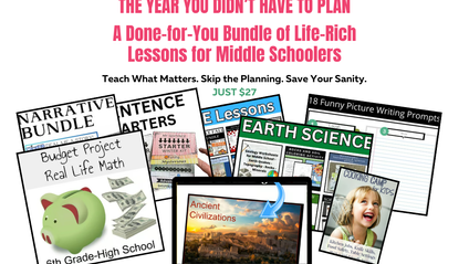 Product image for The Year You Didn’t Have to Plan $27 Done-for-You Homeschool Year of Life-Rich Learning