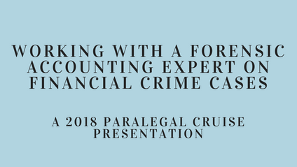 Product image for Working with a Forensic Accounting Expert on Financial Crime Cases
